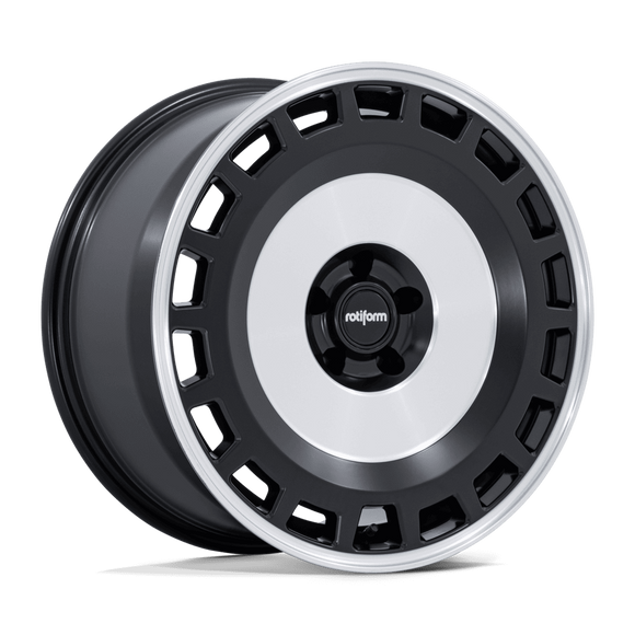 18x8.5 Rotiform RC213 ZBF Matte Black With Machined Face 5x120 ET35 Wheel