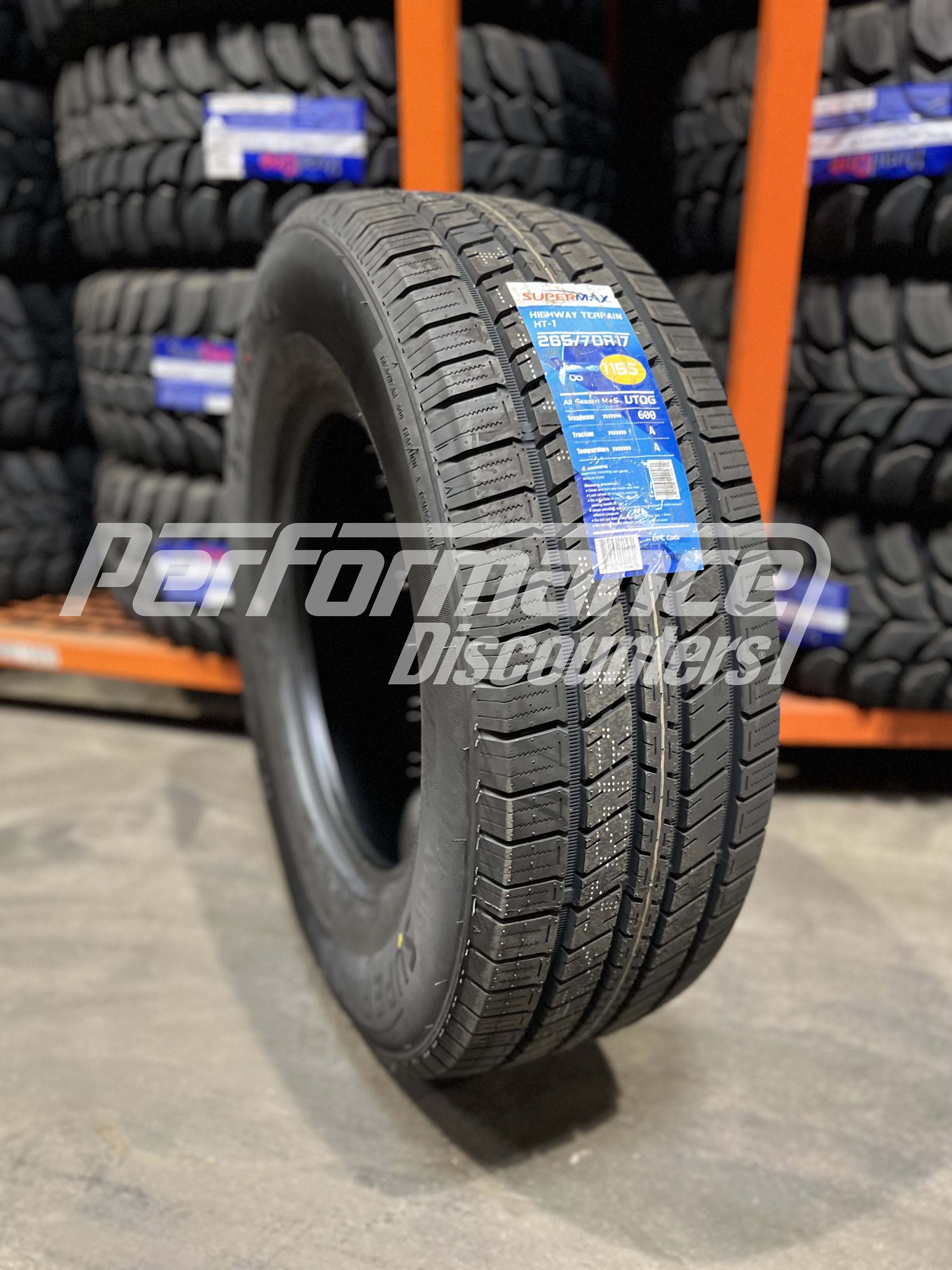 Supermax HT-1 265/70R17 115S Tire BSW 2657017 235-65R17