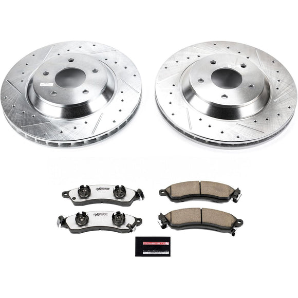PowerStop Z26 Street Performance Ceramic Brake Pad and Drilled & Slotted Rotor K