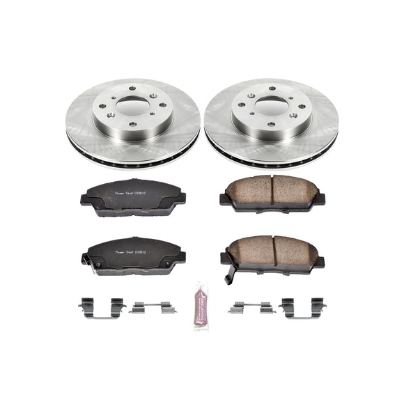 PowerStop OE Stock Replacement Low-Dust Ceramic Brake Pad and Rotor Kit