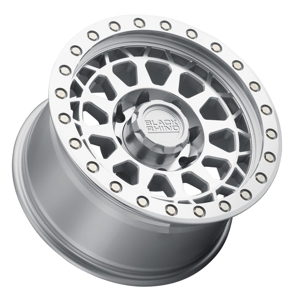 17x9 Black Rhino Primm Silver Mirror Face Lip Edge 8x170 ET0.00 Wheel