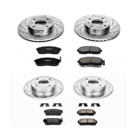 PowerStop Z23 Daily Driver Carbon-Fiber Ceramic Brake Pad and Drilled & Slotted