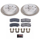 PowerStop Semi-Coated Rotor and Low-Dust Ceramic Brake Pad Kit