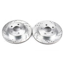 PowerStop Evolution Drilled Slotted Rotors Pair Rear For Chevrolet Camaro