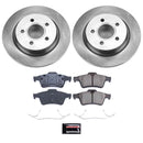 PowerStop OE Stock Replacement Low-Dust Ceramic Brake Pad and Rotor Kit
