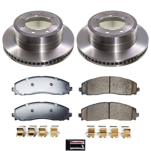 OE Stock Replacement Low-Dust Ceramic Brake Pad and Rotor Kit
