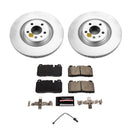 PowerStop Genuine Geomet Coated Rotor and Carbon-Fiber Ceramic Brake Pad Kit