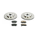 PowerStop OE Stock Replacement Low-Dust Ceramic Brake Pad and Rotor Kit