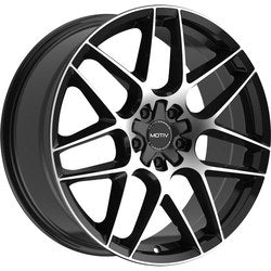 20X8.5 Motiv 435MB Foil Gloss Black Machined Face 5x115/120 ET20 wheel/rim