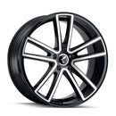 17x8 Kraze KR190 Lusso Gloss Black Machined 5x108 5x4.25 ET38 Wheel Rim