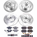 PowerStop Z23 Daily Driver Carbon-Fiber Ceramic Brake Pad and Drilled & Slotted