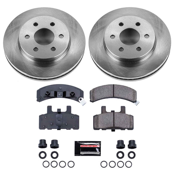 PowerStop OE Stock Replacement Low-Dust Ceramic Brake Pad and Rotor Kit