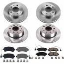 PowerStop OE Stock Replacement Low-Dust Ceramic Brake Pad and Rotor Kit