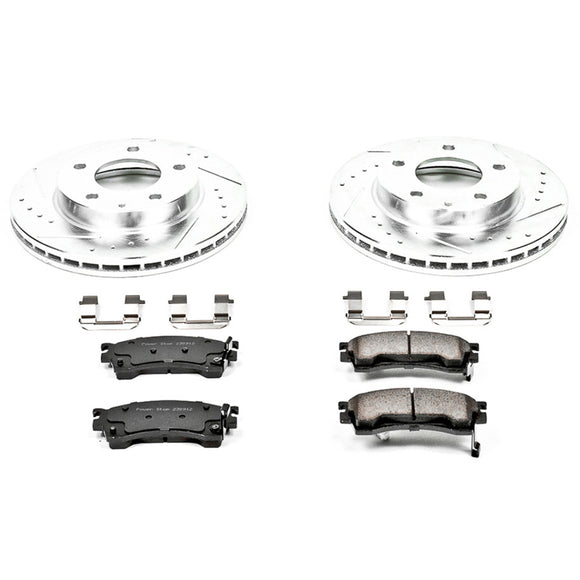 PowerStop Z23 Daily Driver Carbon-Fiber Ceramic Brake Pad and Drilled & Slotted