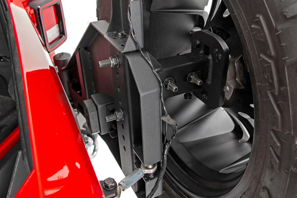 Rough Country Rear Bumper Trail Tire Carrier For Jeep Wrangler 18-23