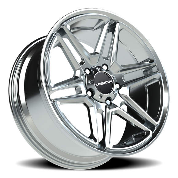 20x9 Vision 476 Wedge Chrome Wheel 5x139.7 ET15 CB77.8