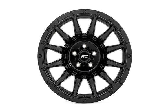 20x9 Rough Country 90 Series Gloss Black 6x5.5 ET-12 Wheel Rim