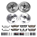 PowerStop Z36 Carbon-Fiber Ceramic Brake Pad with Drilled and Slotted Rotor Kit