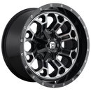 17x9 Fuel Off-Road D561 Crush Gloss Machined Dark Tint 5x114.3 ET-12 Wheel