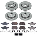 PowerStop OE Stock Replacement Low-Dust Ceramic Brake Pad and Rotor Kit