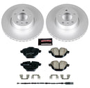 PowerStop Genuine Geomet Coated Rotor and Carbon-Fiber Ceramic Brake Pad Kit