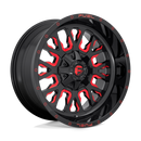 20x9 Fuel Off-Road D612 Stroke Gloss Black Red Tinted Clear 6x135 ET20 Wheel