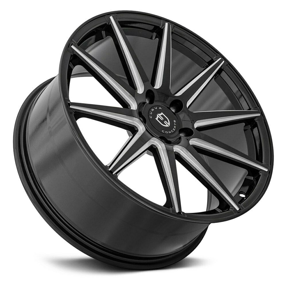 20x10.5 Curva C49 Gloss Black Milled 5x112 ET40 wheel/rim