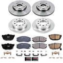 PowerStop OE Stock Replacement Low-Dust Ceramic Brake Pad and Rotor Kit