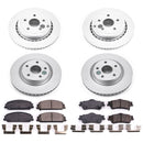PowerStop Genuine Geomet Coated Rotor and Low-Dust Ceramic Brake Pad Kit