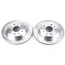 PowerStop Evolution Drilled Slotted Rotors Pair Rear For Mazda RX-7