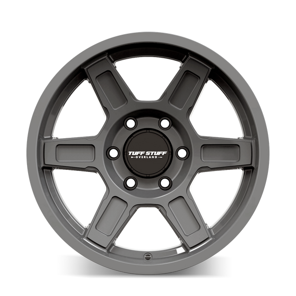 17x8.5 Tuffstuff TS01 Ascent Gloss Grey 5x127 5x5 ET0 Wheel Rim