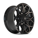 4Play Gen3 4P83 20x9 Black Brushed Face Tinted Wheel 8x170 ET0 CB124.9