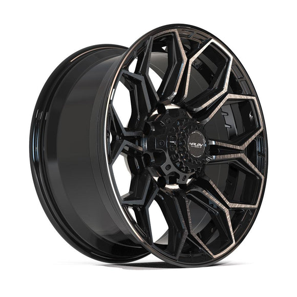 4Play Gen3 4P83 20x9 Black Brushed Face Tinted Wheel 8x170 ET0 CB124.9