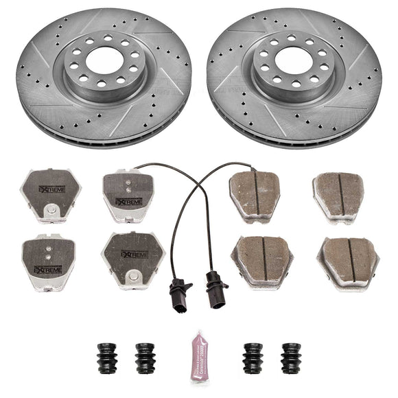 PowerStop Z26 Street Performance Ceramic Brake Pad and Drilled & Slotted Rotor K