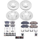PowerStop Genuine Geomet Coated Rotor and Low-Dust Ceramic Brake Pad Kit