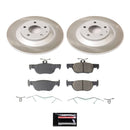 PowerStop Semi-Coated Rotor and Low-Dust Ceramic Brake Pad Kit