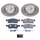 PowerStop Semi-Coated Rotor and Low-Dust Ceramic Brake Pad Kit