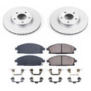 PowerStop Genuine Geomet Coated Rotor and Low-Dust Ceramic Brake Pad Kit