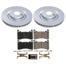 PowerStop Genuine Geomet Coated Rotor and Low-Dust Ceramic Brake Pad Kit