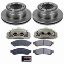 PowerStop OE Stock Replacement Low-Dust Ceramic Brake Pad, Rotor and Caliper Kit