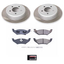 PowerStop Semi-Coated Rotor and Low-Dust Ceramic Brake Pad Kit