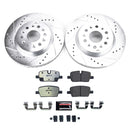 PowerStop Z36 Carbon-Fiber Ceramic Brake Pad with Drilled and Slotted Rotor Kit