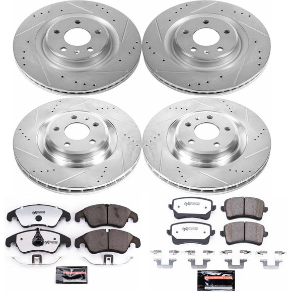 PowerStop Z26 Street Performance Ceramic Brake Pad and Drilled & Slotted Rotor K