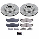 PowerStop OE Stock Replacement Low-Dust Ceramic Brake Pad and Rotor Kit