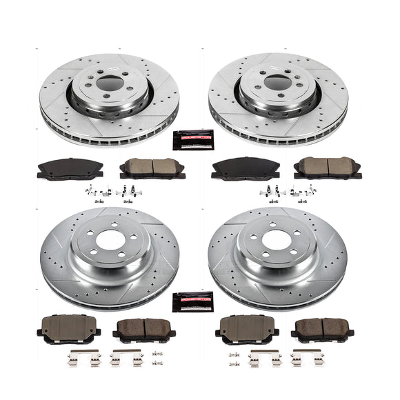 PowerStop Z23 Daily Driver Carbon-Fiber Ceramic Brake Pad and Drilled & Slotted