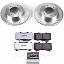 PowerStop Z36 Carbon-Fiber Ceramic Brake Pad with Drilled and Slotted Rotor Kit