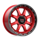 20X9 KMC KM548 CHASE Candy Red With Black Lip 6X139.7 ET18 wheel/rim-4