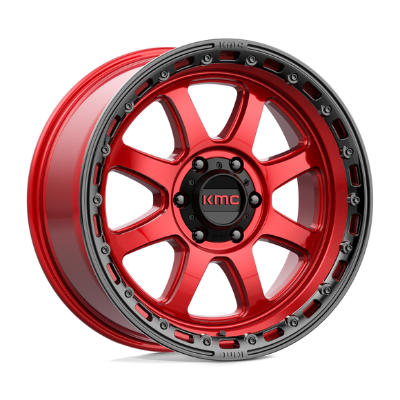 20X9 KMC KM548 CHASE Candy Red With Black Lip 6X139.7 ET18 wheel/rim