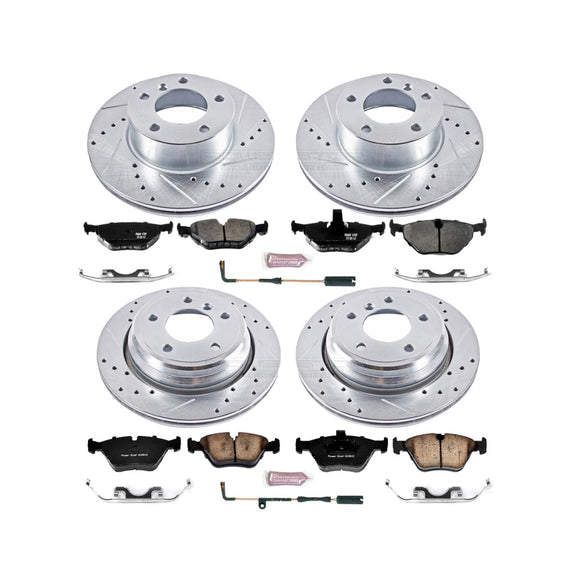 PowerStop Z23 Daily Driver Carbon-Fiber Ceramic Brake Pad and Drilled & Slotted