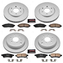 PowerStop Genuine Geomet Coated Rotor and Low-Dust Ceramic Brake Pad Kit